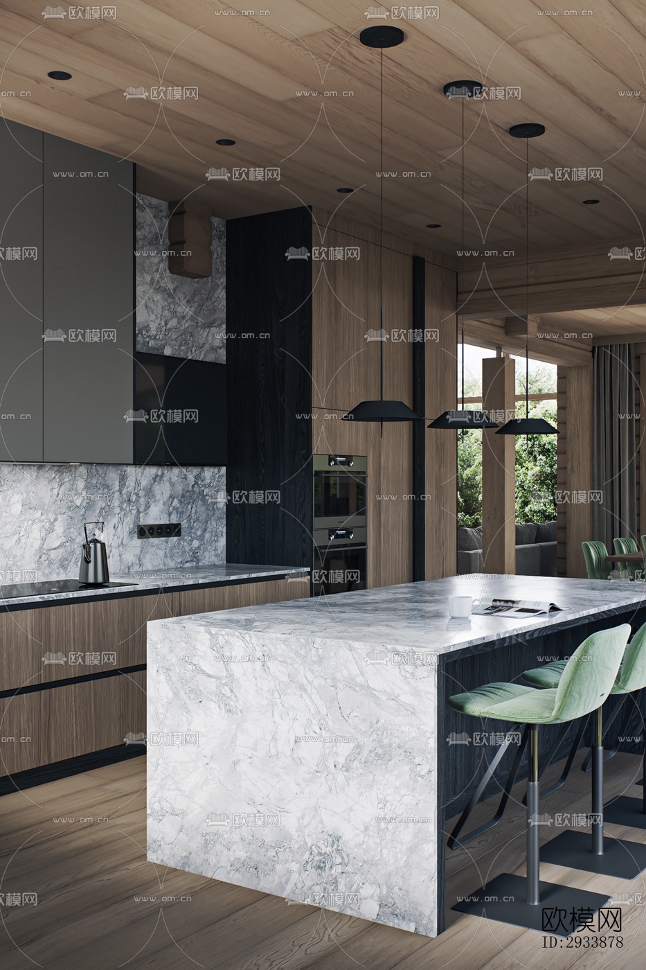 北欧别墅效果图下载（渲染图20）