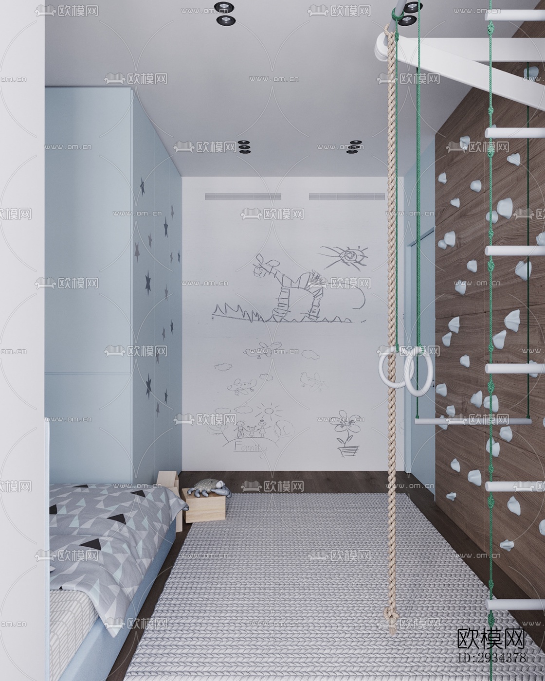 北欧平层效果图下载（渲染图13）