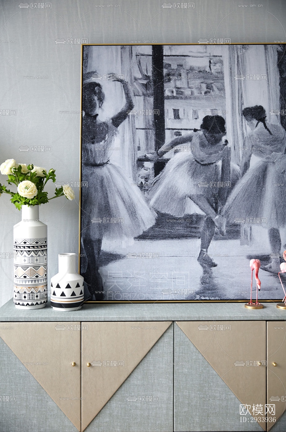 新中式别墅效果图下载（渲染图12）