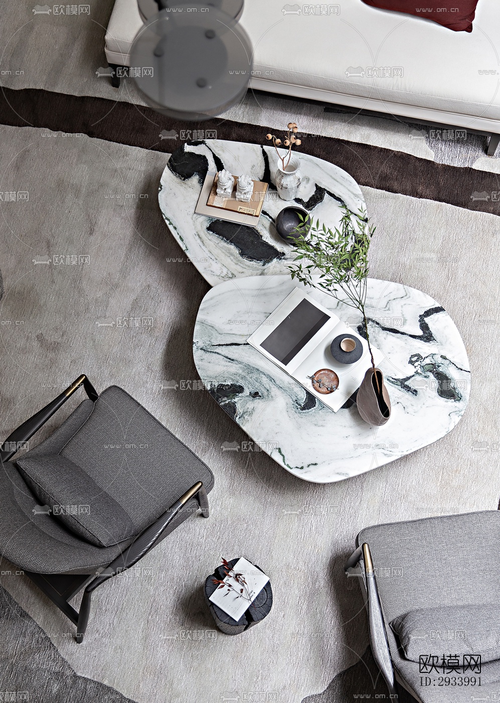 新中式别墅效果图下载（渲染图5）