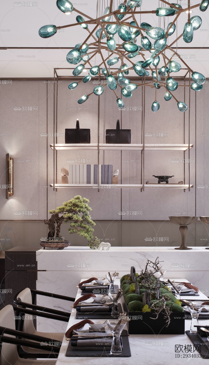 新中式别墅效果图下载（渲染图6）