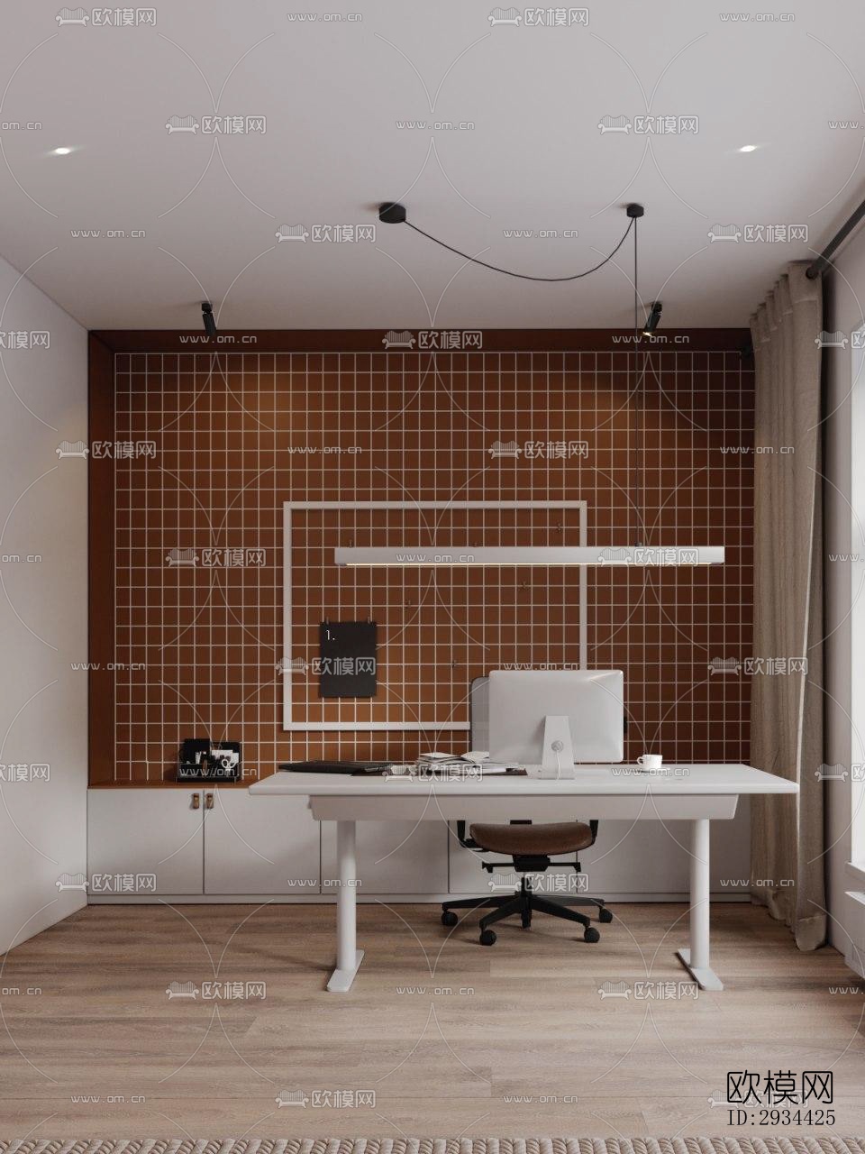 北欧平层效果图下载（渲染图9）