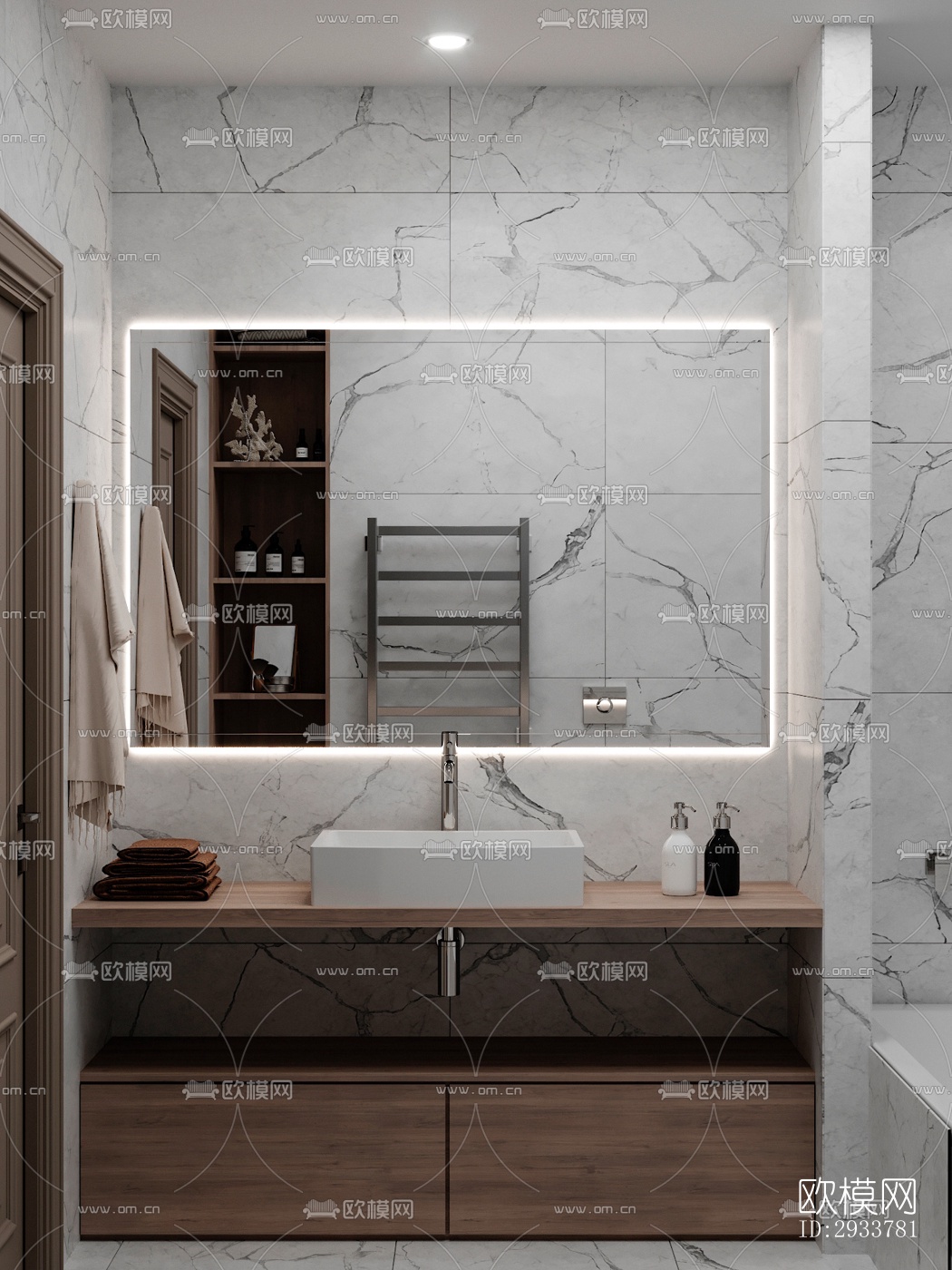 现代公寓效果图下载（渲染图8）