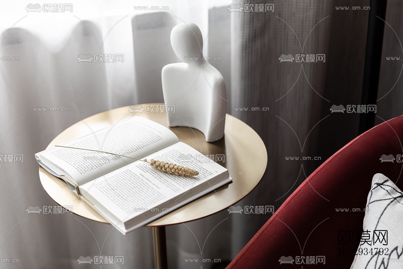 现代平层效果图下载（渲染图10）