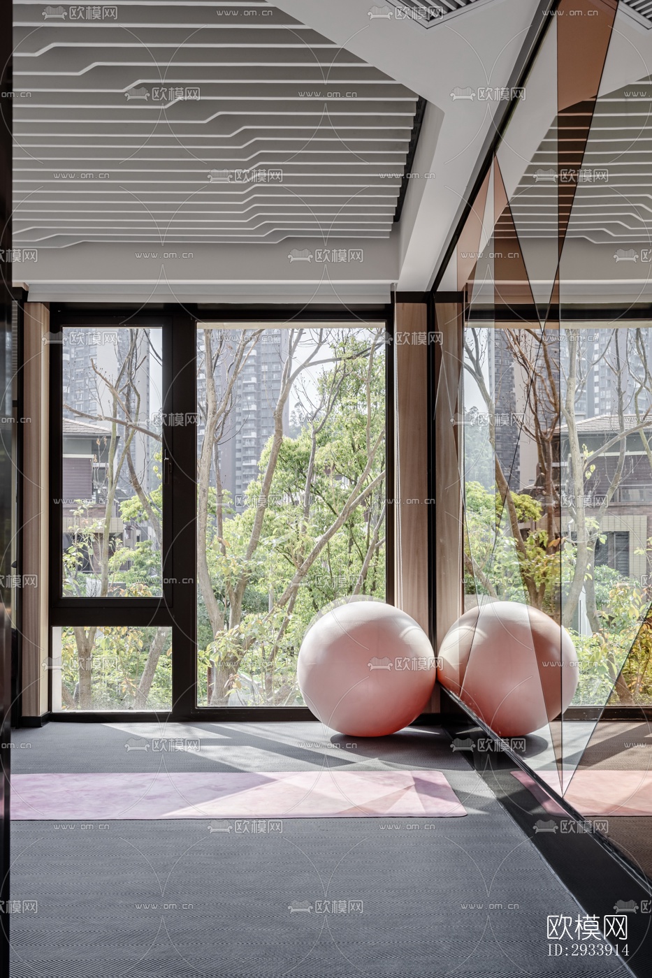 新中式别墅效果图下载（渲染图16）