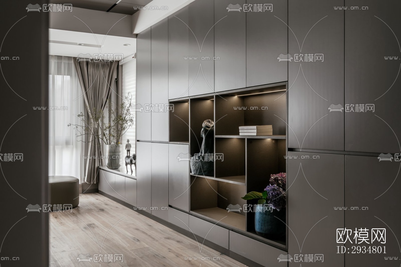 现代平层效果图下载（渲染图5）