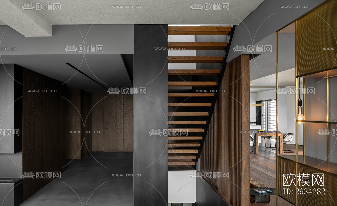 现代复式效果图下载（渲染图5）