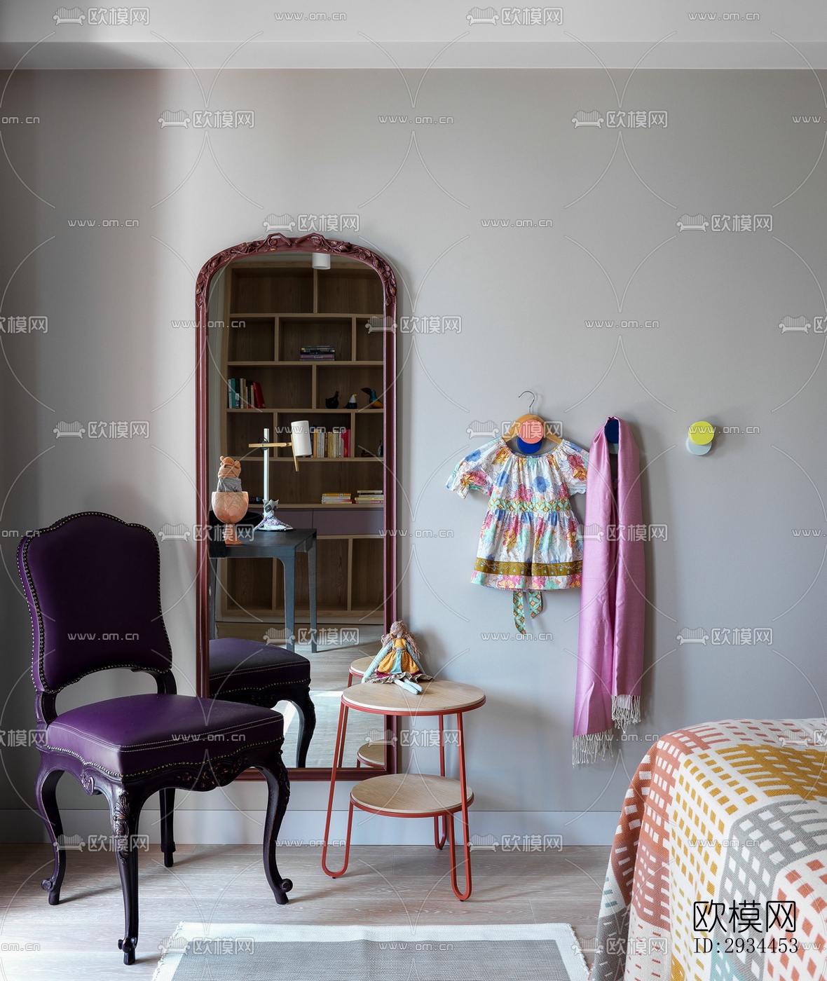 后现代平层效果图下载（渲染图11）