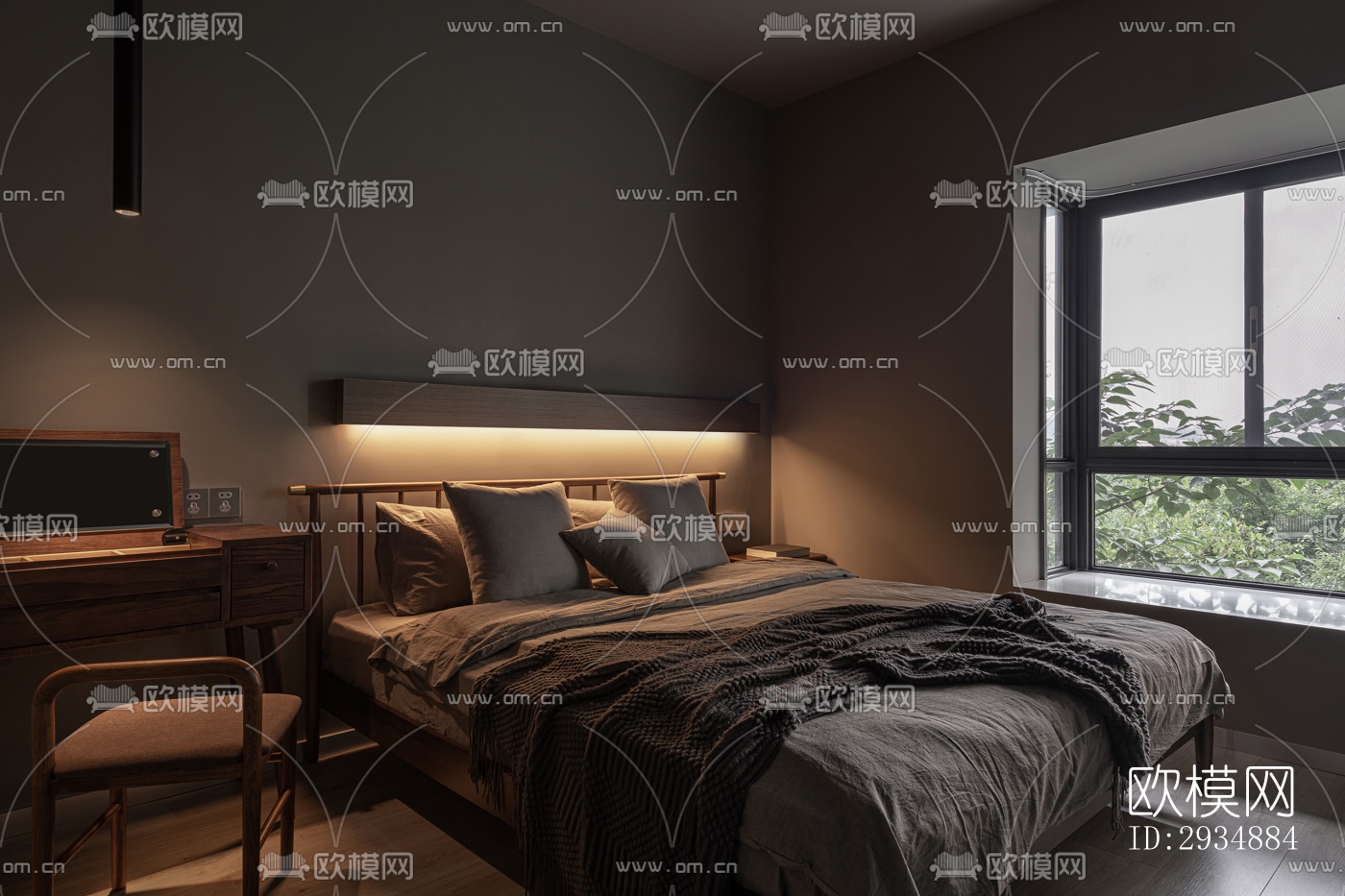 现代平层效果图下载（渲染图5）