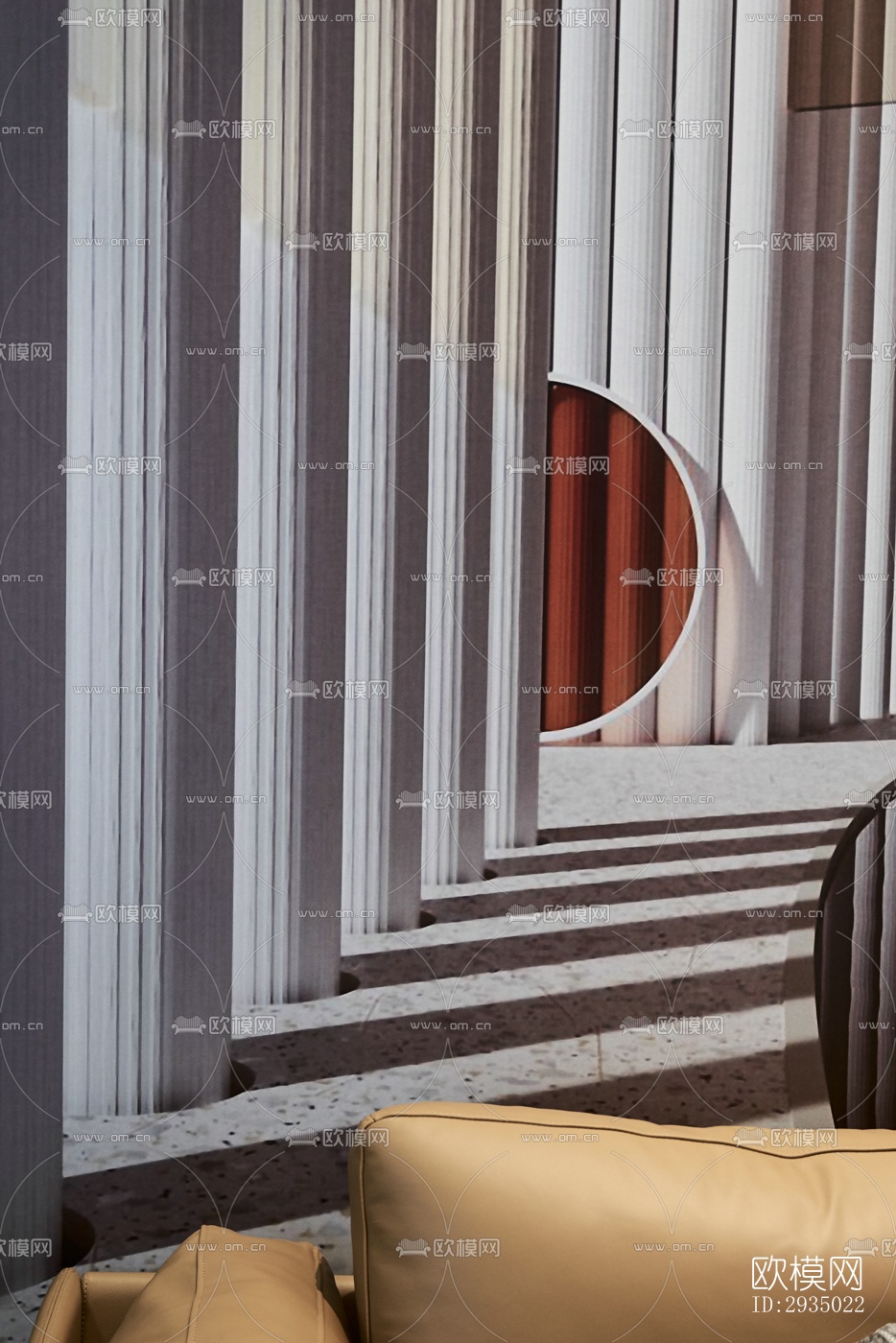 现代平层效果图下载（渲染图17）