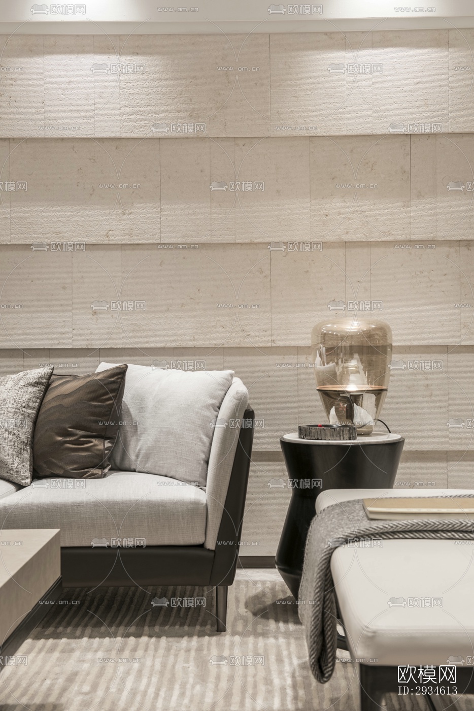 新中式平层效果图下载（渲染图17）