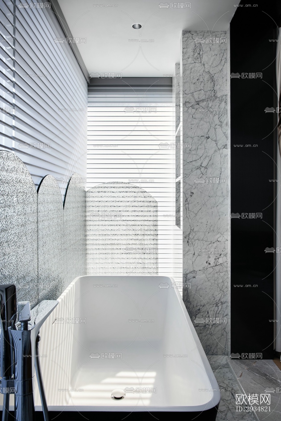 现代平层效果图下载（渲染图10）