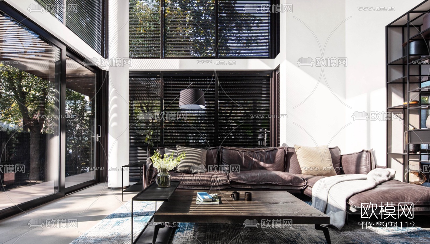 现代别墅效果图下载（渲染图1）