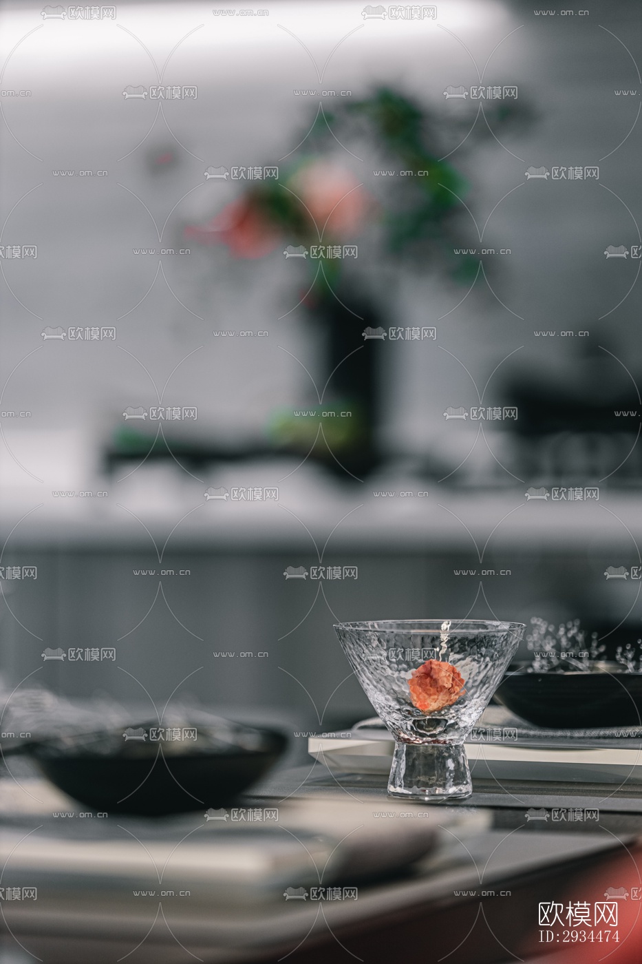 新中式平层效果图下载（渲染图6）