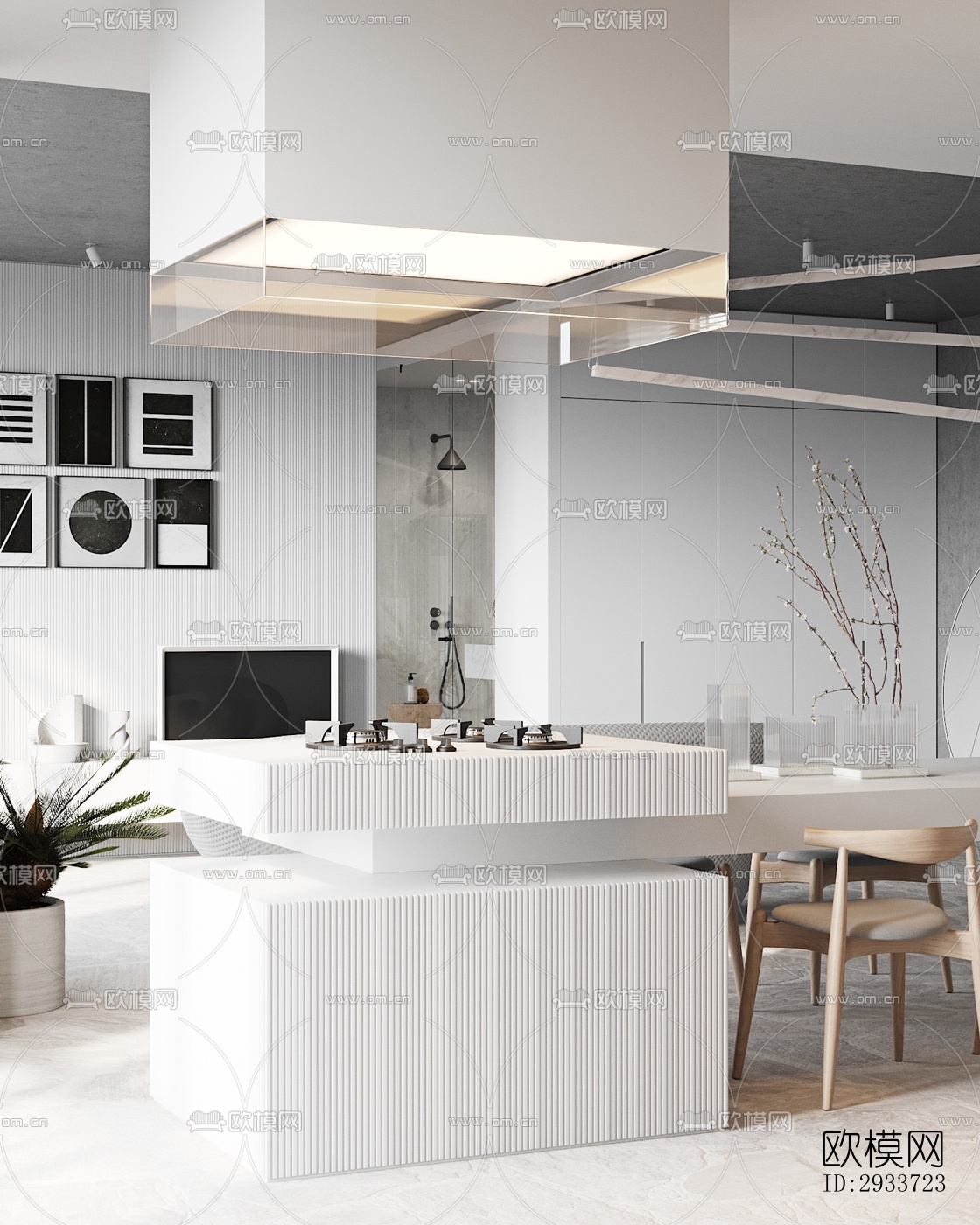 现代公寓效果图下载（渲染图18）