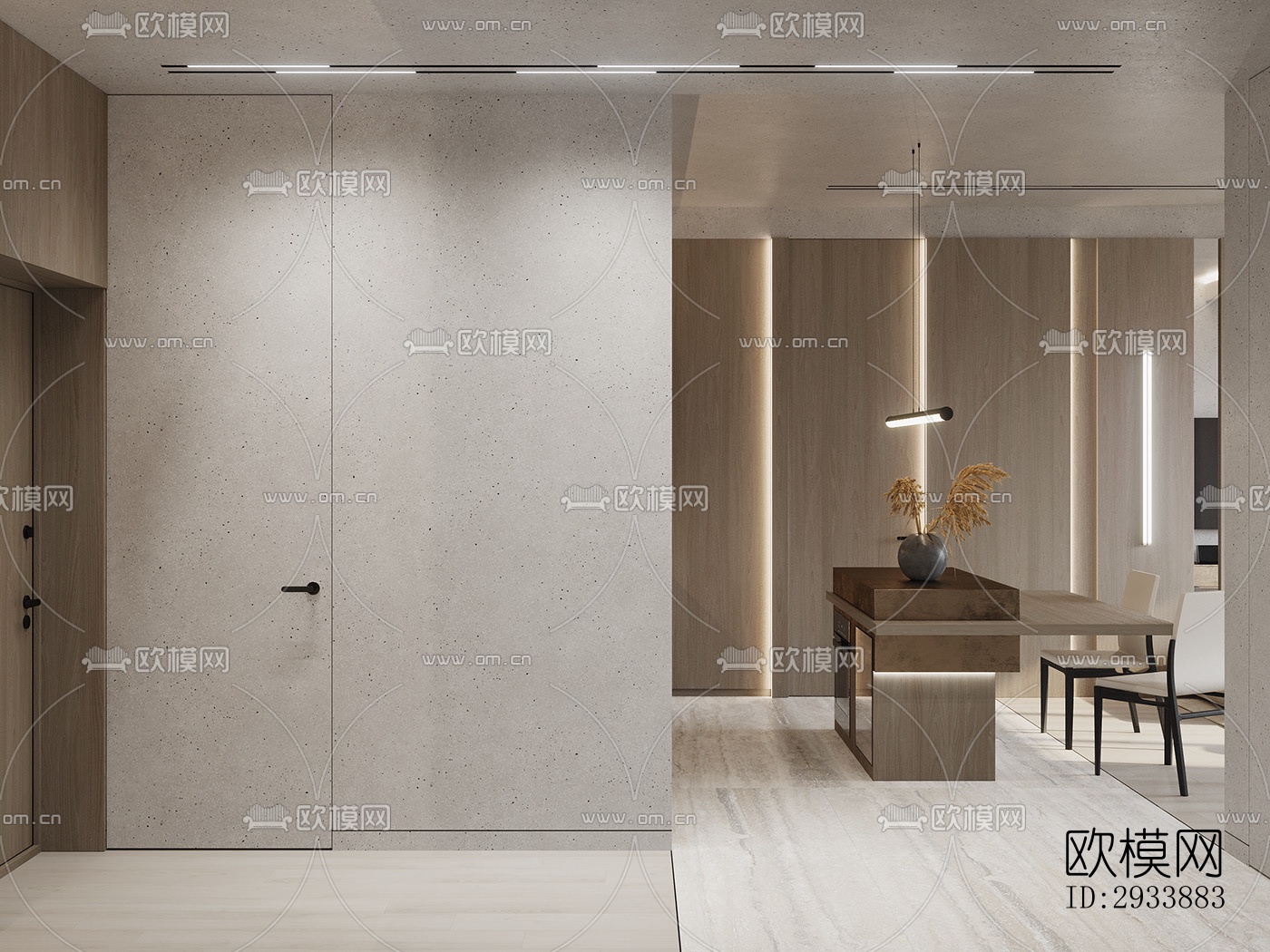 北欧别墅效果图下载（渲染图4）