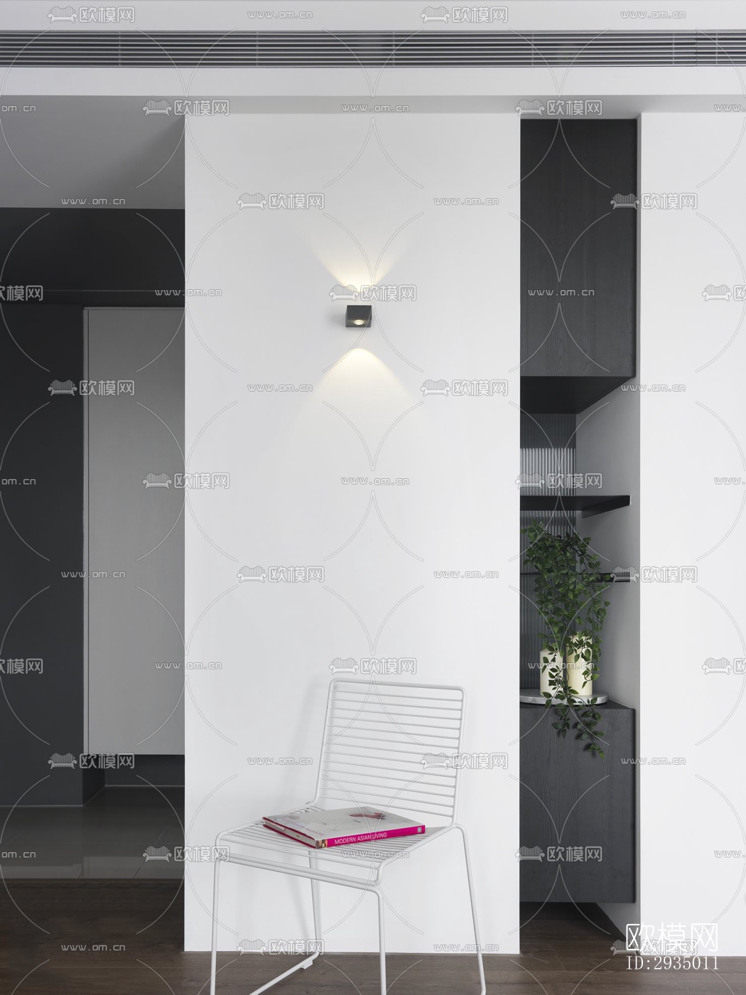 现代平层效果图下载（渲染图18）