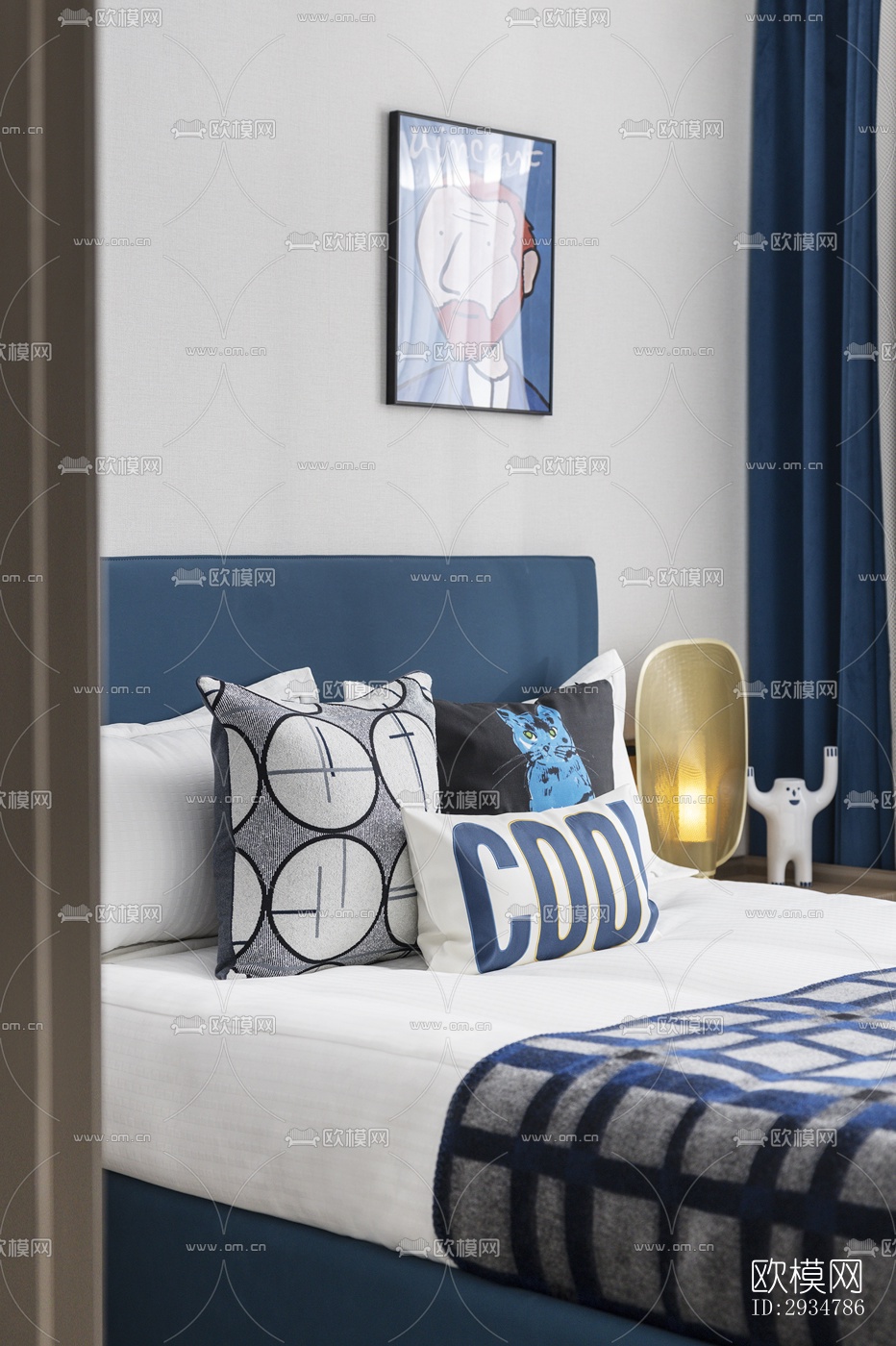 现代平层效果图下载（渲染图7）