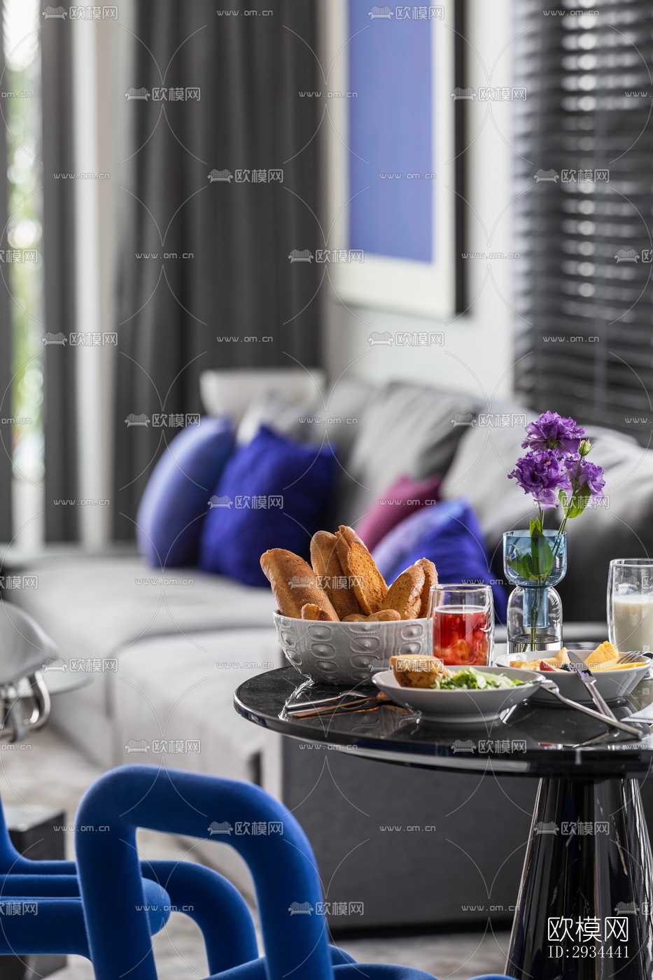 后现代平层效果图下载（渲染图15）