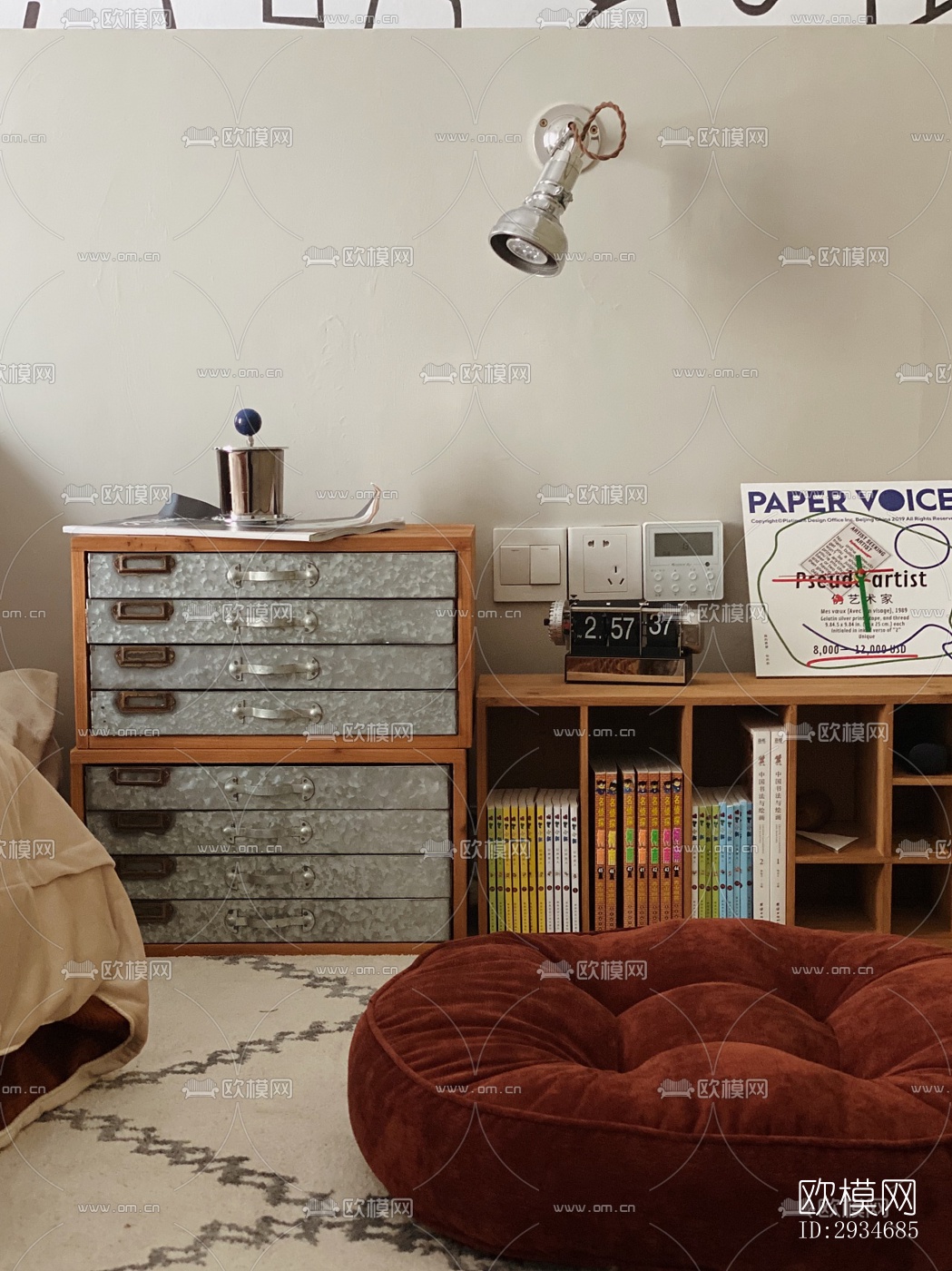 欧式平层效果图下载（渲染图4）