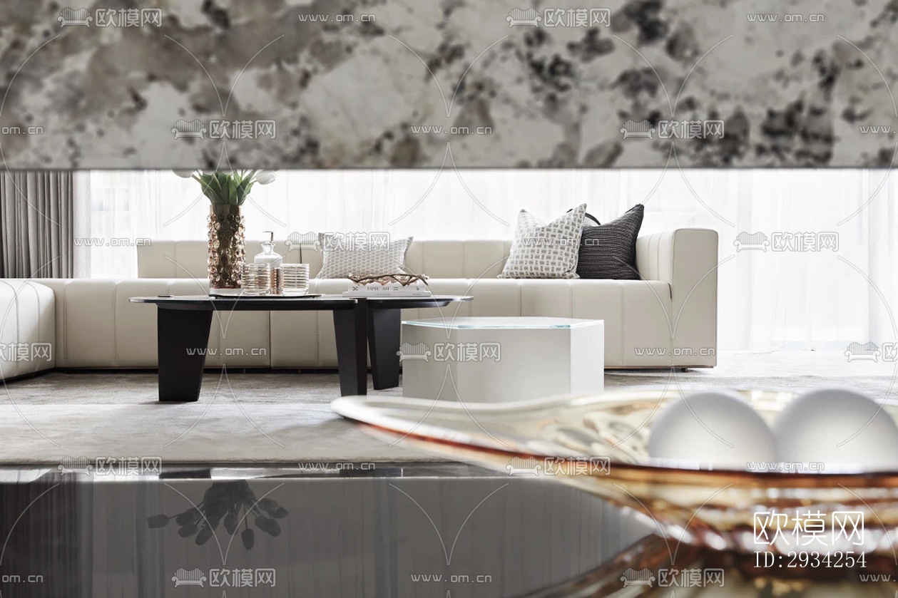 现代复式效果图下载（渲染图19）