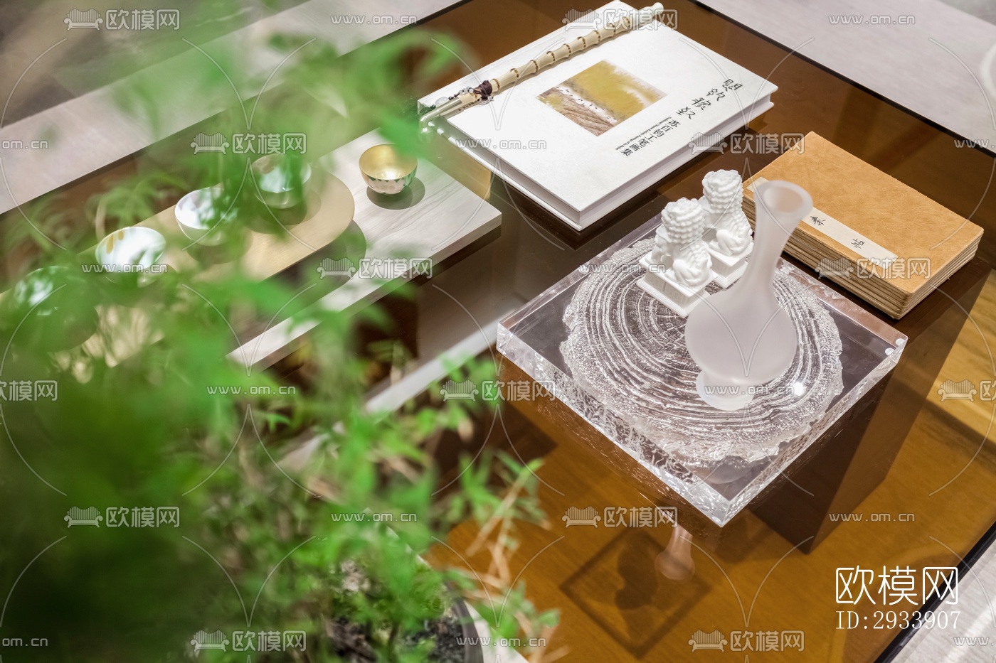 新中式别墅效果图下载（渲染图9）