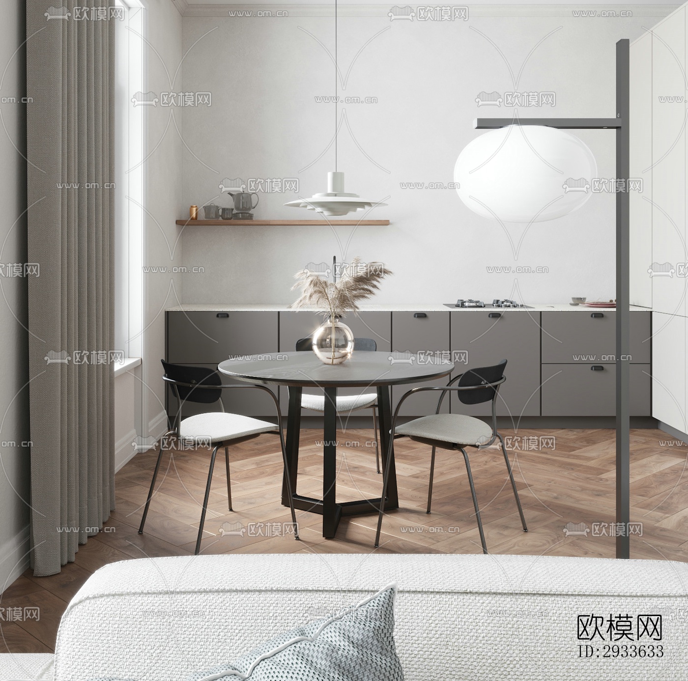 北欧公寓效果图下载（渲染图13）