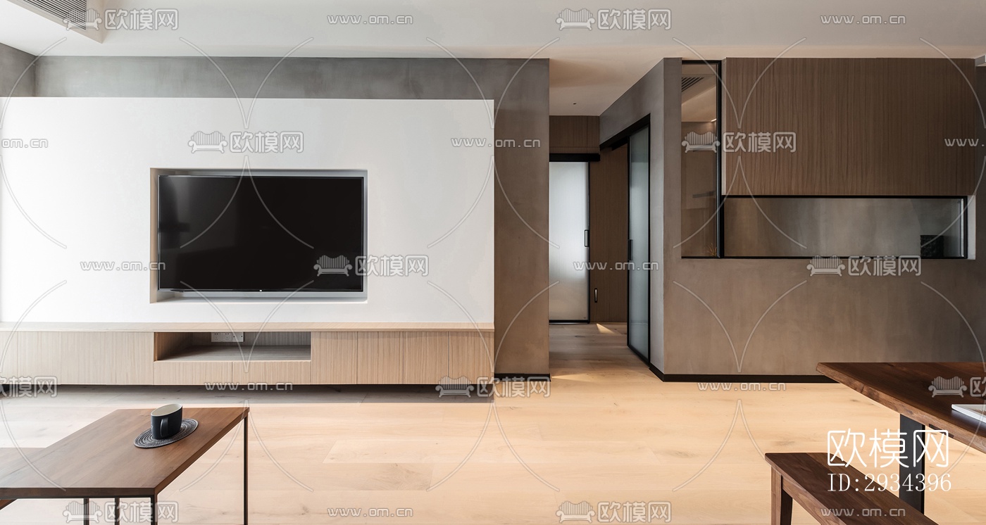 北欧平层效果图下载（渲染图1）