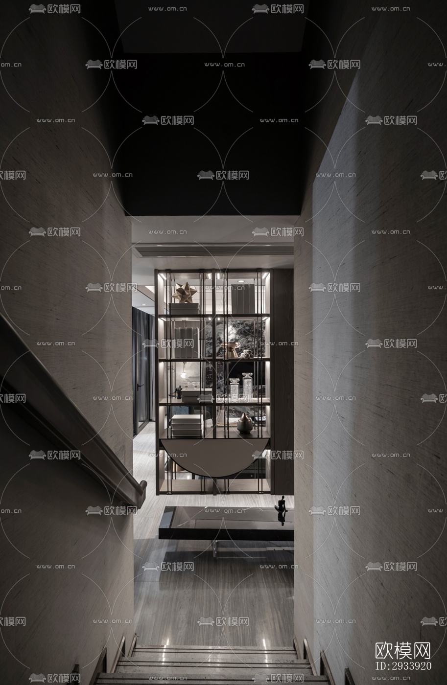 新中式别墅效果图下载（渲染图16）