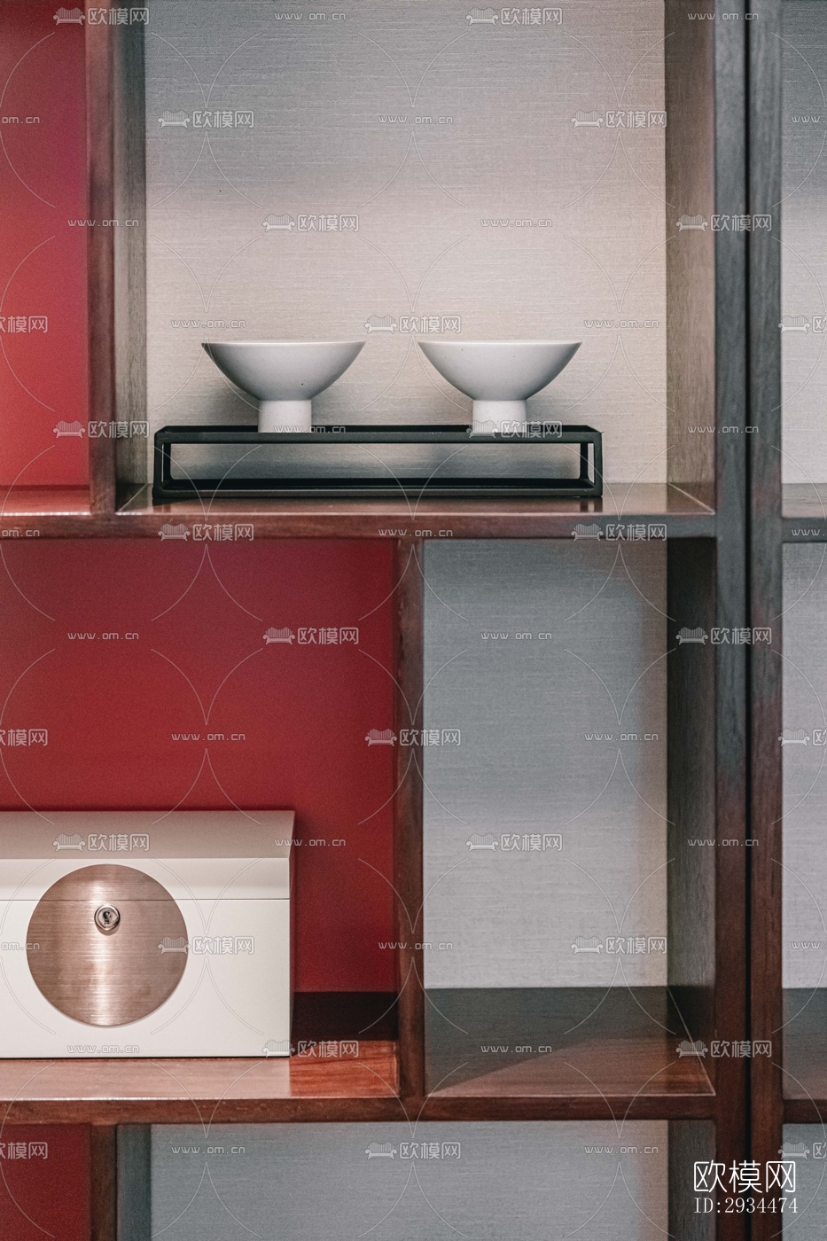 新中式平层效果图下载（渲染图10）