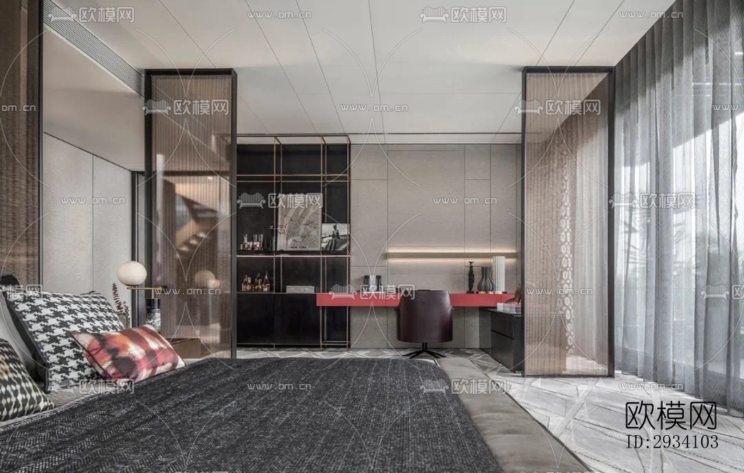 现代别墅效果图下载（渲染图4）