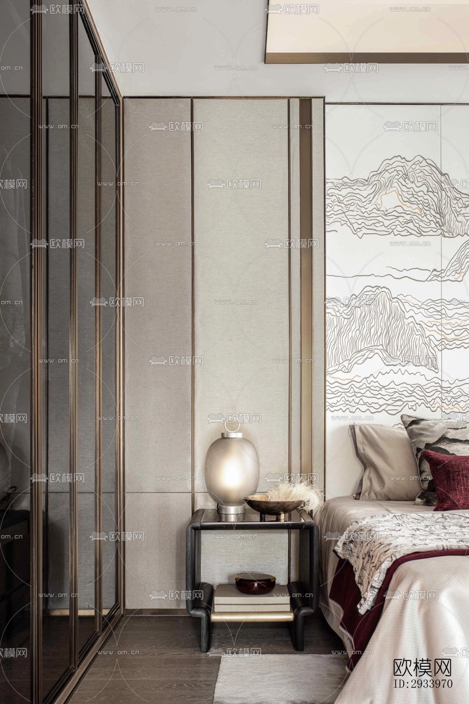 新中式别墅效果图下载（渲染图8）