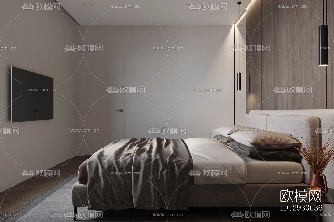 北欧公寓效果图下载（渲染图4）