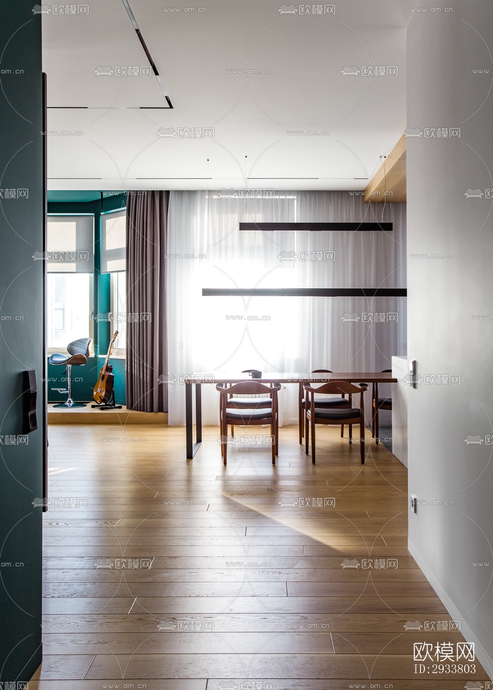 现代公寓效果图下载（渲染图13）