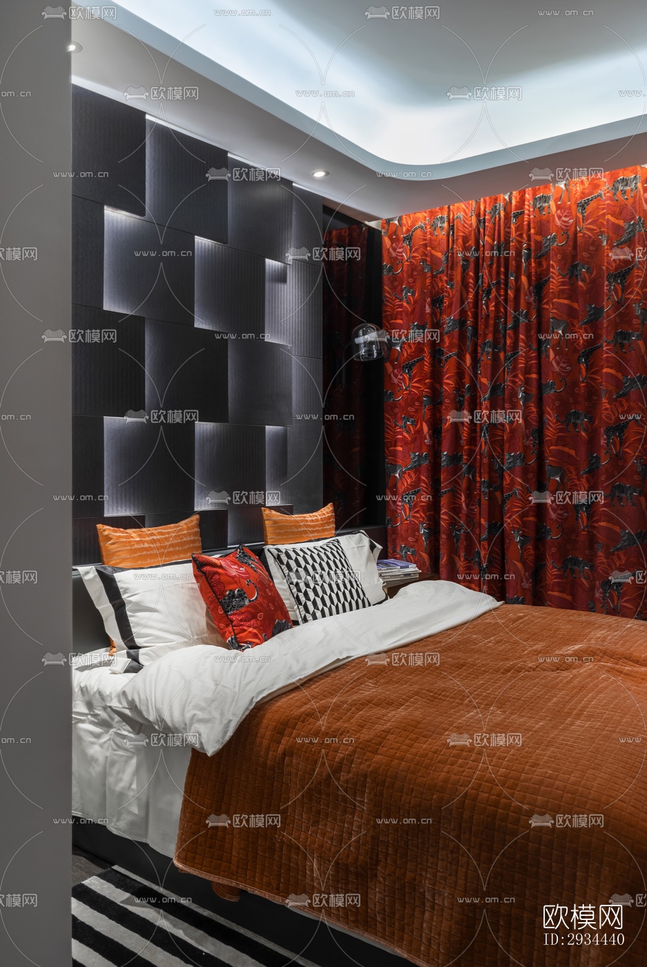 后现代平层效果图下载（渲染图16）