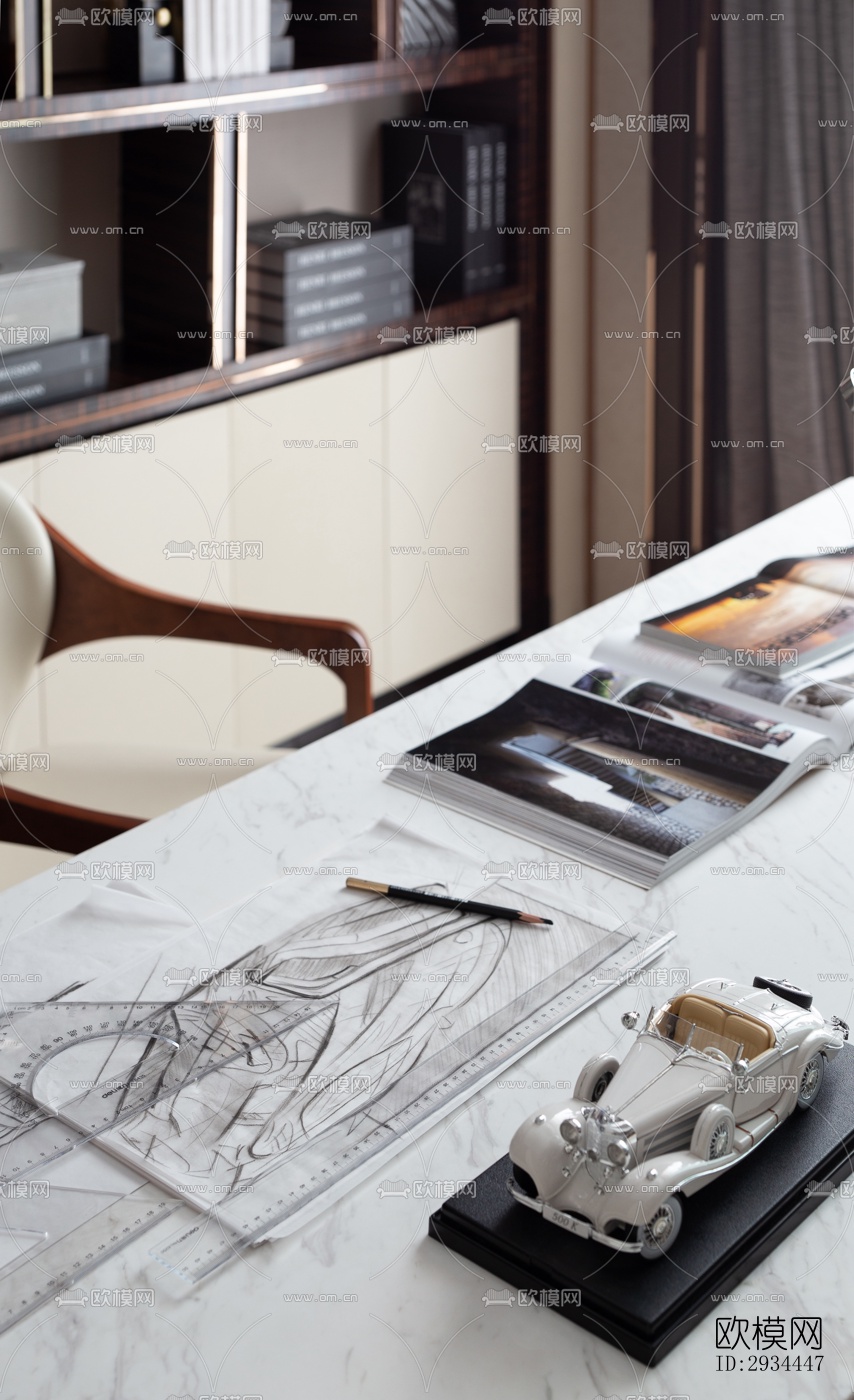 后现代平层效果图下载（渲染图8）