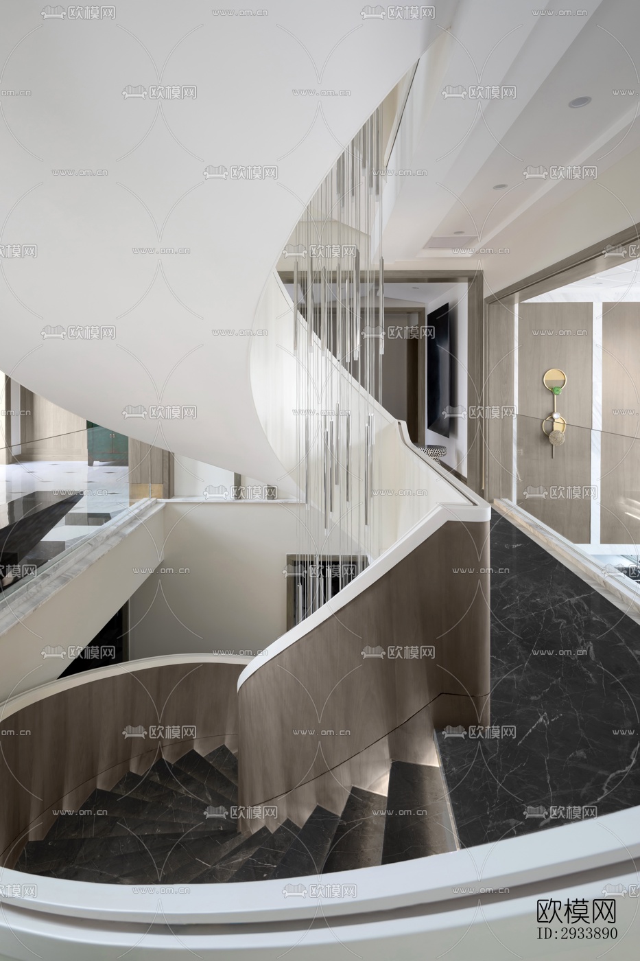 后现代别墅效果图下载（渲染图5）