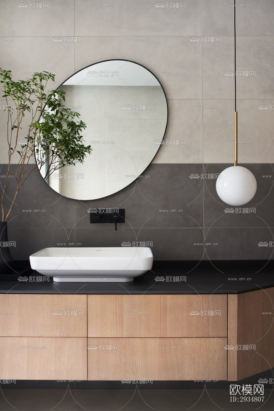 现代平层效果图下载（渲染图18）