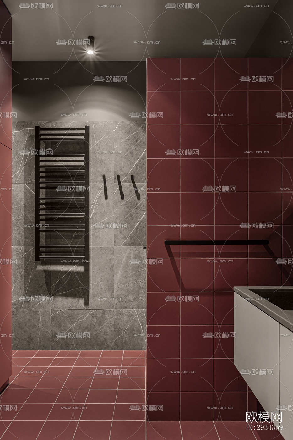 侘寂平层效果图下载（渲染图10）