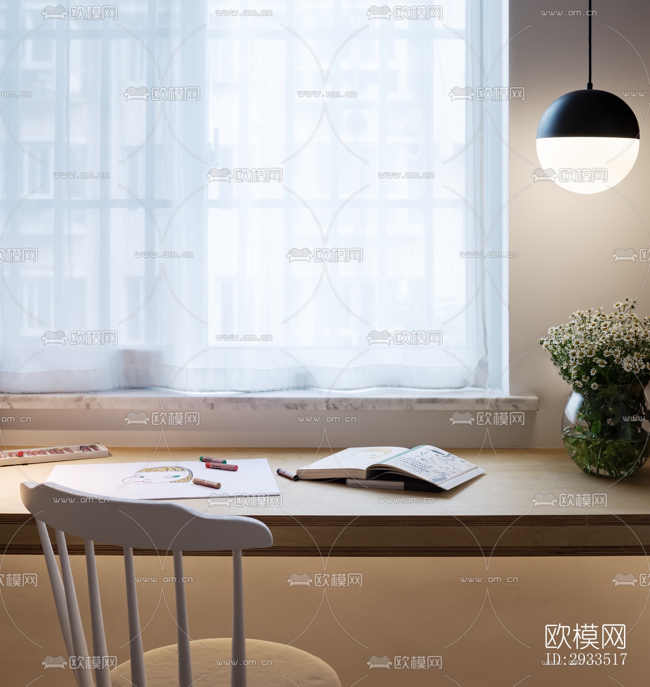 北欧公寓效果图下载（渲染图13）