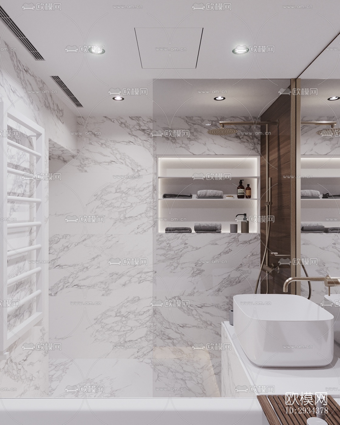 北欧平层效果图下载（渲染图8）