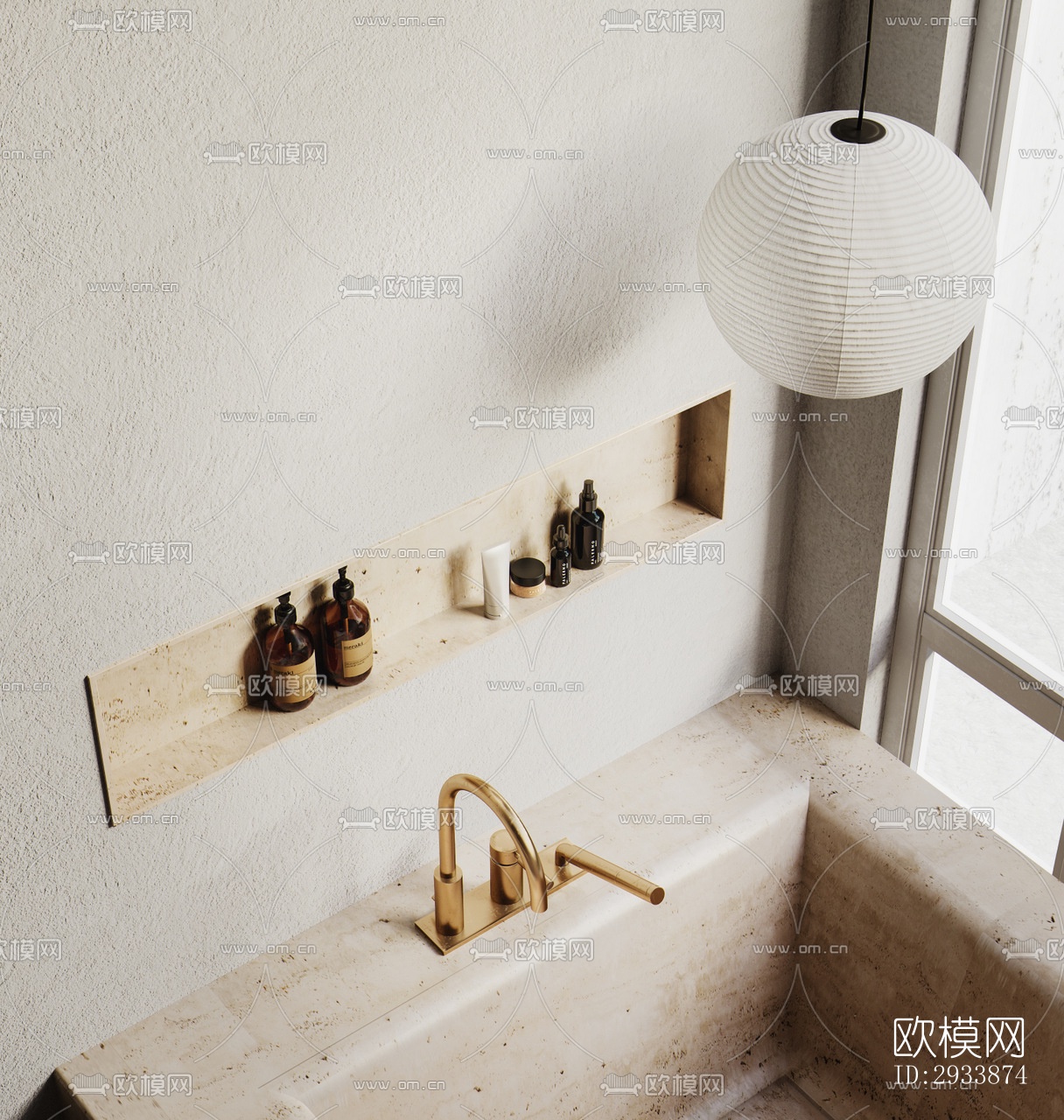 侘寂别墅效果图下载（渲染图14）