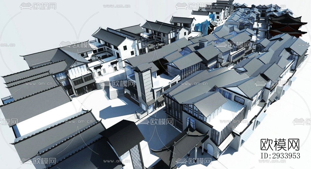 新中式别墅效果图下载（渲染图6）