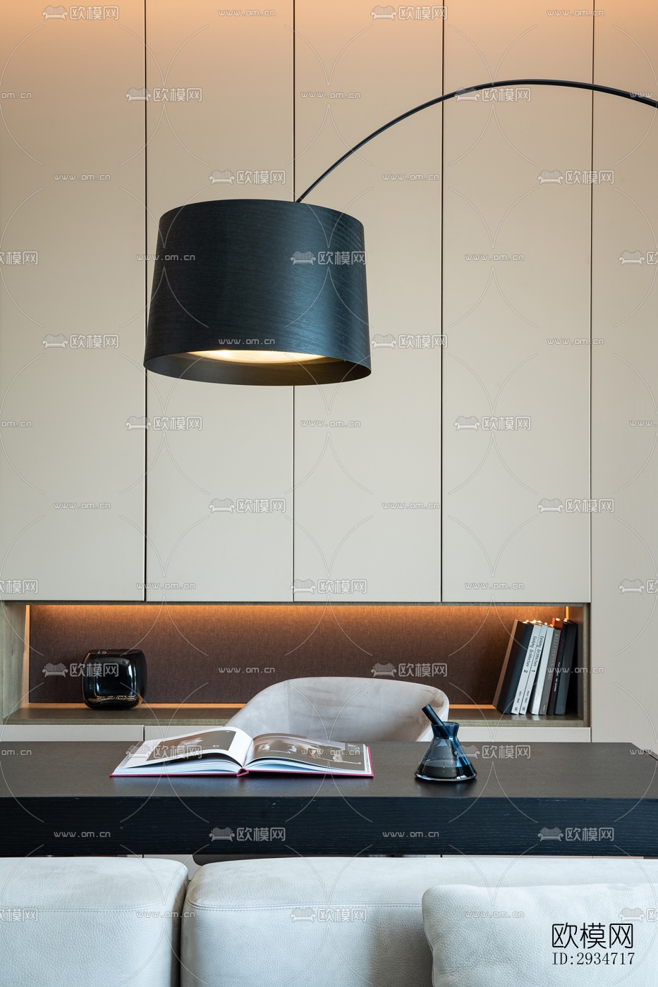 现代平层效果图下载（渲染图20）