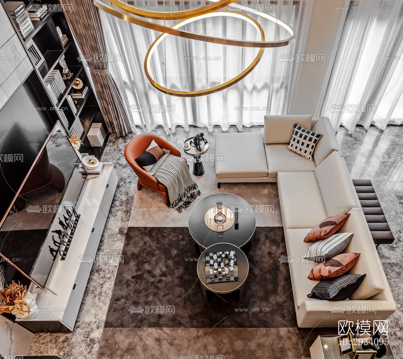 现代别墅效果图下载（渲染图10）