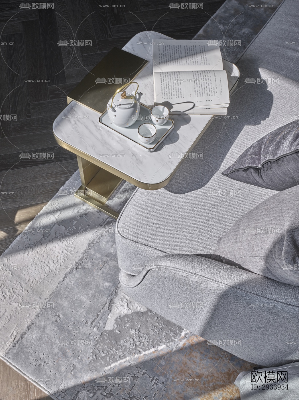 新中式别墅效果图下载（渲染图18）