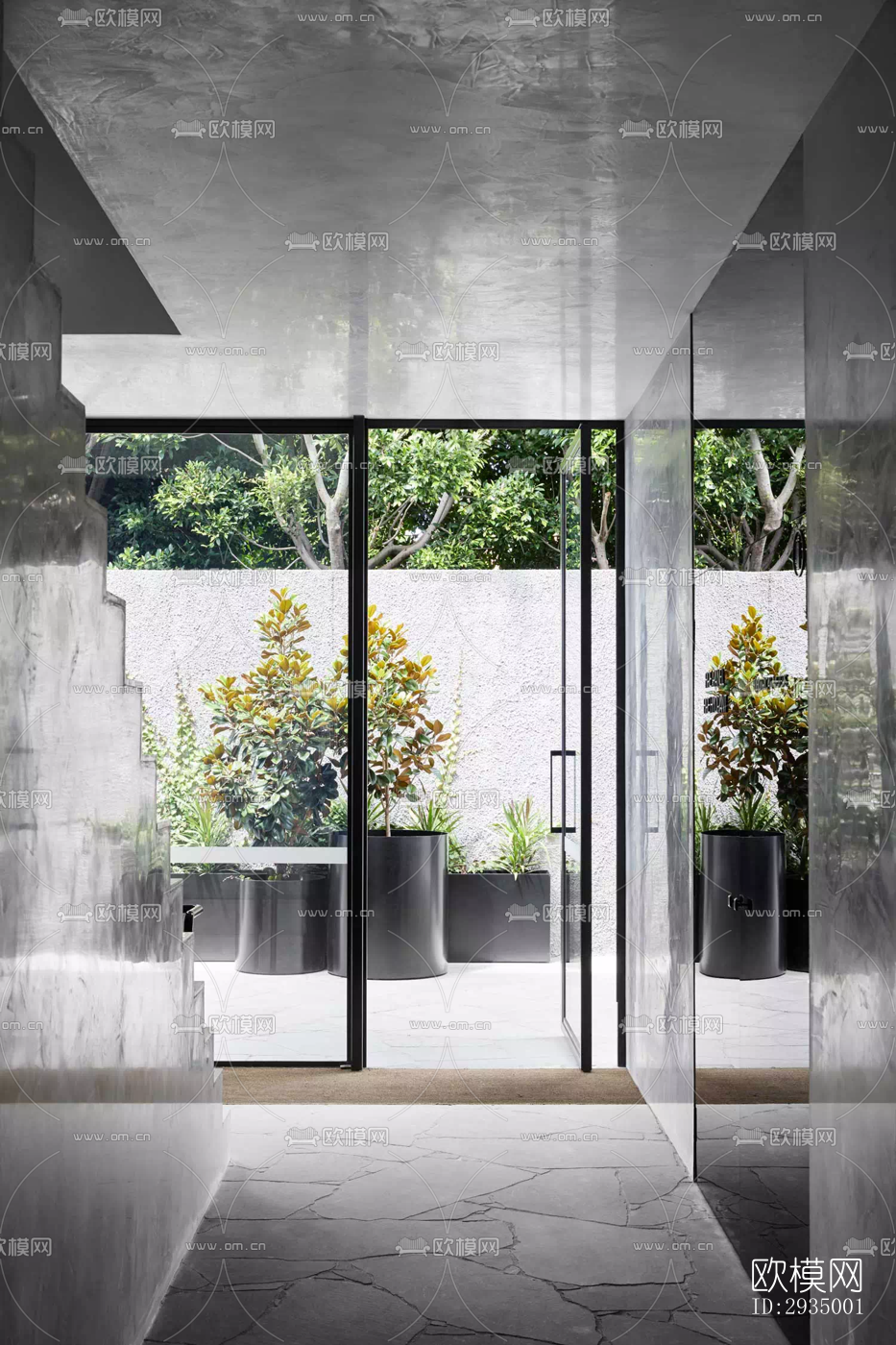 现代平层效果图下载（渲染图7）