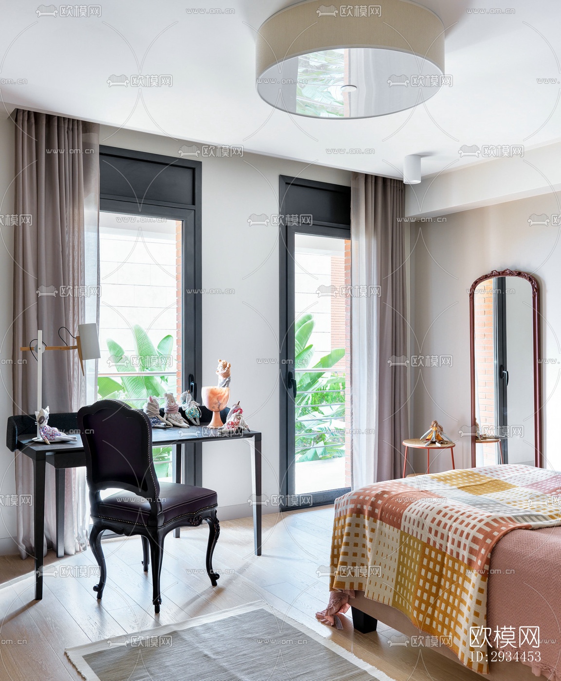 后现代平层效果图下载（渲染图13）