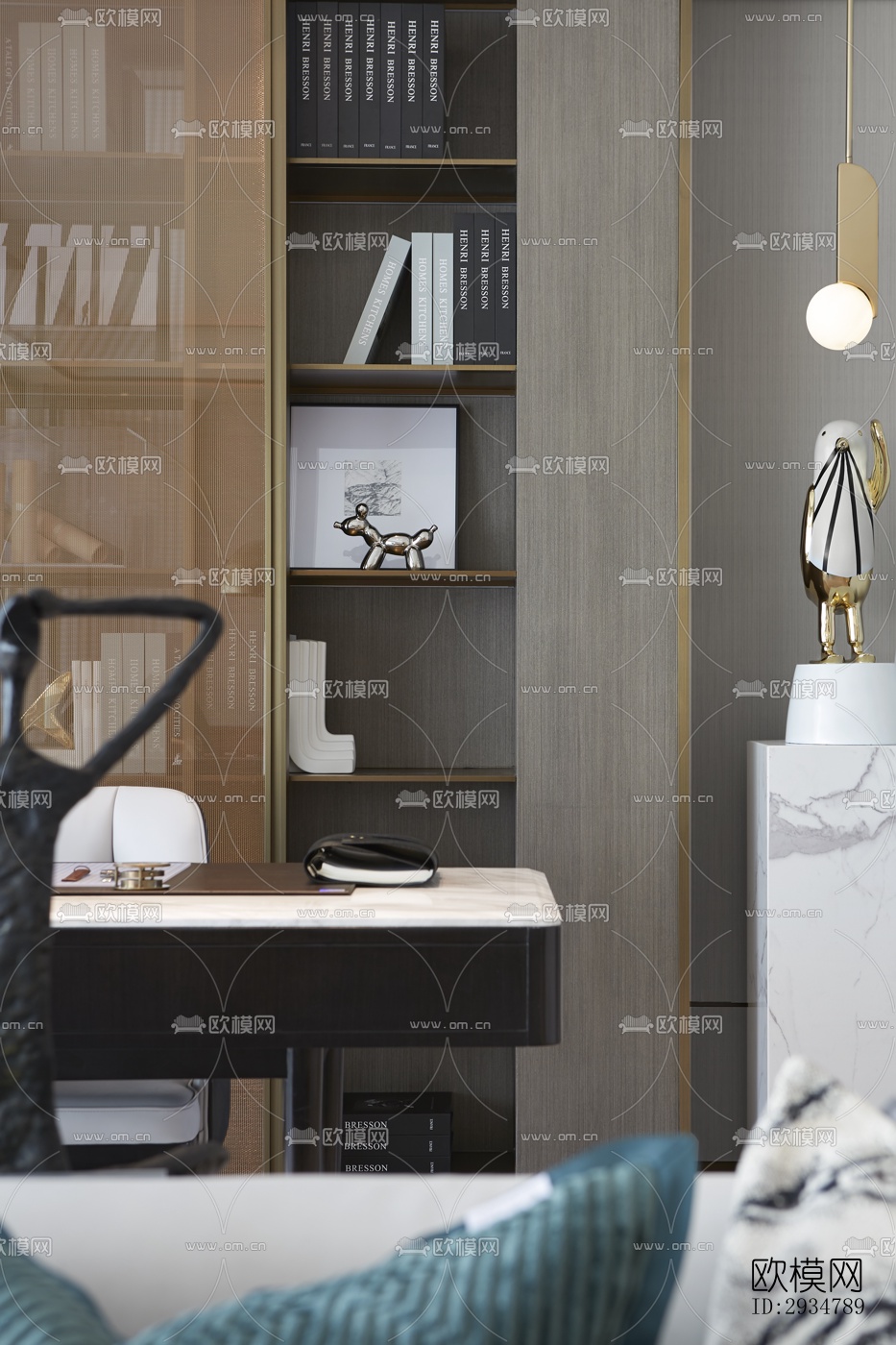 现代平层效果图下载（渲染图4）