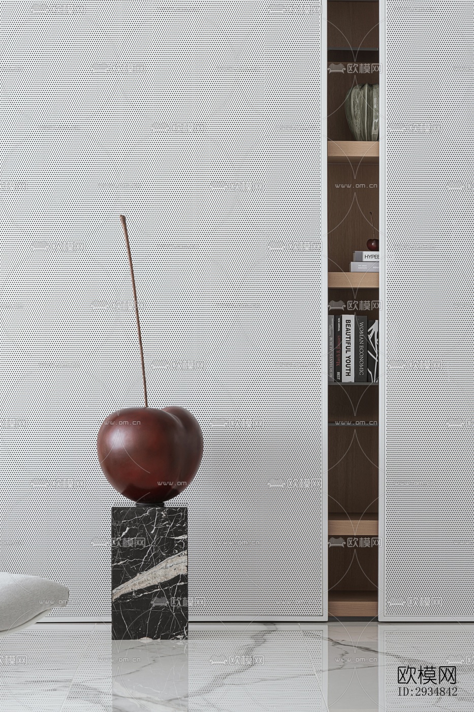 现代平层效果图下载（渲染图5）